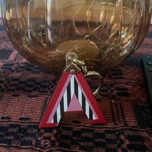 Henri Bendel letter “A” Key Chain